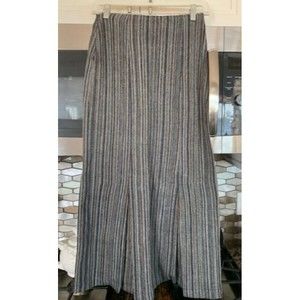 Rare Vintage Norma Kamali Plaid Wool Midi Skirt Size 6